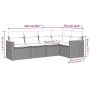 5-piece garden furniture set and black synthetic rattan cushions by , Garden sets - Ref: Foro24-3225944, Price: 312,58 €, Dis...