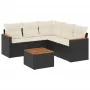 6-teiliges Gartensofa-Set und schwarze synthetische Rattankissen von , Gartensets - Ref: Foro24-3225965, Preis: 352,15 €, Rab...