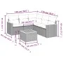 Garden sofa set with cushions 6 pieces beige synthetic rattan by , Garden sets - Ref: Foro24-3225967, Price: 416,92 €, Discou...