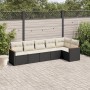 6-piece garden sofa set and black synthetic rattan cushions by , Garden sets - Ref: Foro24-3225986, Price: 332,76 €, Discount: %