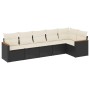 6-piece garden sofa set and black synthetic rattan cushions by , Garden sets - Ref: Foro24-3225986, Price: 332,76 €, Discount: %