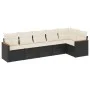 6-piece garden sofa set and black synthetic rattan cushions by , Garden sets - Ref: Foro24-3225986, Price: 361,81 €, Discount: %