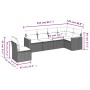 Garden sofa set with cushions 6 pieces beige synthetic rattan by , Garden sets - Ref: Foro24-3226016, Price: 384,09 €, Discou...