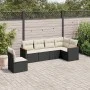 6-piece garden sofa set and black synthetic rattan cushions by , Garden sets - Ref: Foro24-3226014, Price: 361,81 €, Discount: %