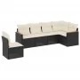 6-piece garden sofa set and black synthetic rattan cushions by , Garden sets - Ref: Foro24-3226014, Price: 361,81 €, Discount: %