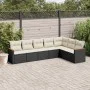 7-piece garden dining set and black synthetic rattan cushions by , Garden sets - Ref: Foro24-3226028, Price: 405,46 €, Discou...