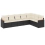 7-piece garden dining set and black synthetic rattan cushions by , Garden sets - Ref: Foro24-3226028, Price: 390,99 €, Discou...