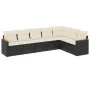 7-piece garden dining set and black synthetic rattan cushions by , Garden sets - Ref: Foro24-3226028, Price: 405,46 €, Discou...