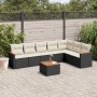 8-teiliges Gartensofa-Set und schwarze synthetische Rattankissen von , Gartensets - Ref: Foro24-3226035, Preis: 416,03 €, Rab...