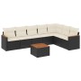 8-piece garden sofa set and black synthetic rattan cushions by , Garden sets - Ref: Foro24-3226035, Price: 416,03 €, Discount: %