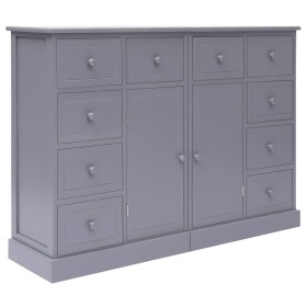 Sideboard mit 10 grauen Holzschubladen 113x30x79 cm von vidaXL, Sideboards - Ref: Foro24-284176, Preis: 193,44 €, Rabatt: %