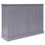 Sideboard with 10 gray wood drawers 113x30x79 cm by vidaXL, Sideboards - Ref: Foro24-284176, Price: 193,82 €, Discount: %