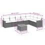 Gartensofa-Set mit beigen Kissen 8 Stück PE-Rattan von , Gartensets - Ref: Foro24-3226037, Preis: 483,99 €, Rabatt: %