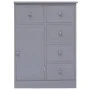 Aparador con 10 cajones madera gris 113x30x79 cm de vidaXL, Aparadores - Ref: Foro24-284176, Precio: 192,01 €, Descuento: %