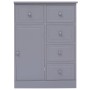 Sideboard with 10 gray wood drawers 113x30x79 cm by vidaXL, Sideboards - Ref: Foro24-284176, Price: 193,82 €, Discount: %