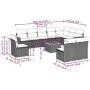 11-piece garden sofa set and black synthetic rattan cushions by , Garden sets - Ref: Foro24-3226077, Price: 602,66 €, Discoun...