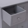 Aparador con 10 cajones madera gris 113x30x79 cm de vidaXL, Aparadores - Ref: Foro24-284176, Precio: 193,82 €, Descuento: %