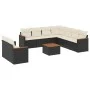 Garden sofa set 10 pieces with black synthetic rattan cushions by , Garden sets - Ref: Foro24-3226105, Price: 582,23 €, Disco...