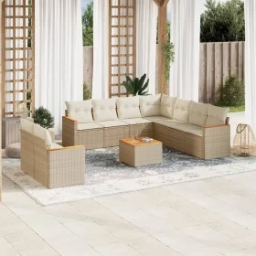 Garden sofa set with beige cushions 10 pieces synthetic rattan by , Garden sets - Ref: Foro24-3226107, Price: 694,94 €, Disco...