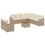 Garden sofa set with beige cushions 10 pieces synthetic rattan by , Garden sets - Ref: Foro24-3226107, Price: 694,94 €, Disco...