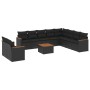 11-piece garden sofa set and black synthetic rattan cushions by , Garden sets - Ref: Foro24-3226118, Price: 686,37 €, Discoun...