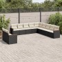 11-teiliges Gartensofa-Set und schwarze synthetische Rattankissen von , Gartensets - Ref: Foro24-3226126, Preis: 609,79 €, Ra...