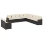 11-piece garden sofa set and black synthetic rattan cushions by , Garden sets - Ref: Foro24-3226126, Price: 651,16 €, Discoun...
