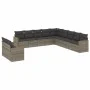 11-piece garden sofa set and gray synthetic rattan cushions by , Garden sets - Ref: Foro24-3226130, Price: 638,95 €, Discount: %