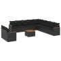 Garden sofa set 12 pieces with black synthetic rattan cushions by , Garden sets - Ref: Foro24-3226132, Price: 788,91 €, Disco...