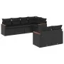 7-piece garden dining set and black synthetic rattan cushions by , Garden sets - Ref: Foro24-3226139, Price: 491,03 €, Discou...