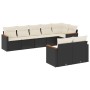 8-piece garden sofa set and black synthetic rattan cushions by , Garden sets - Ref: Foro24-3226147, Price: 467,50 €, Discount: %