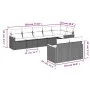 8-teiliges Gartensofa-Set und graue synthetische Rattankissen von , Gartensets - Ref: Foro24-3226151, Preis: 500,83 €, Rabatt: %