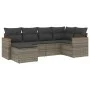 6-teiliges Gartenmöbel-Set und graue synthetische Rattankissen von , Gartensets - Ref: Foro24-3226179, Preis: 347,17 €, Rabat...