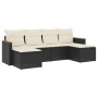 6-piece garden sofa set and black synthetic rattan cushions by , Garden sets - Ref: Foro24-3226217, Price: 302,69 €, Discount: %