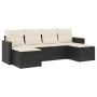 6-piece garden sofa set and black synthetic rattan cushions by , Garden sets - Ref: Foro24-3226217, Price: 321,26 €, Discount: %
