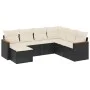 7-piece garden dining set and black synthetic rattan cushions by , Garden sets - Ref: Foro24-3226203, Price: 402,58 €, Discou...