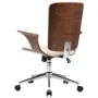 Cremefarbener Bürodrehstuhl aus gebogenem Holz und Kunstleder von vidaXL, Bürostühle - Ref: Foro24-283134, Preis: 174,28 €, R...