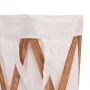 Cesto para colada plegable madera y tela color crema de vidaXL, Cestas para ropa - Ref: Foro24-284227, Precio: 23,03 €, Descu...