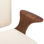 Cremefarbener Bürodrehstuhl aus gebogenem Holz und Kunstleder von vidaXL, Bürostühle - Ref: Foro24-283134, Preis: 174,28 €, R...