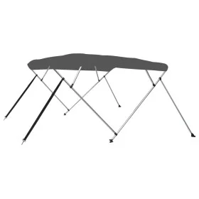 Anthracite gray 4-arch Bimini awning 243x210x137 cm by , Boat storage covers - Ref: Foro24-93139, Price: 177,71 €, Discount: %