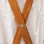 Cesto para colada plegable madera y tela color crema de vidaXL, Cestas para ropa - Ref: Foro24-284227, Precio: 23,03 €, Descu...