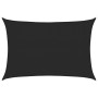 Toldo de vela HDPE negro 160 g/m² 3x4,5 m