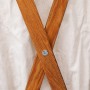 Zusammenklappbarer Wäschekorb aus Holz und cremefarbenem Stoff von vidaXL, Wäschekörbe - Ref: Foro24-284227, Preis: 25,39 €, ...