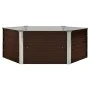 Brauner Anzuchttisch aus verzinktem Stahl, 129 x 129 x 46 cm von vidaXL, Töpfe und Pflanzgefäße - Ref: Foro24-45710, Preis: 4...