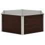 Brauner Anzuchttisch aus verzinktem Stahl, 129 x 129 x 46 cm von vidaXL, Töpfe und Pflanzgefäße - Ref: Foro24-45710, Preis: 4...
