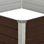 Brauner Anzuchttisch aus verzinktem Stahl, 129 x 129 x 46 cm von vidaXL, Töpfe und Pflanzgefäße - Ref: Foro24-45710, Preis: 4...