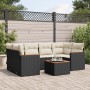 7-piece garden dining set and black synthetic rattan cushions by , Garden sets - Ref: Foro24-3225797, Price: 400,00 €, Discou...
