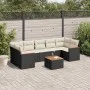8-piece garden sofa set and black synthetic rattan cushions by , Garden sets - Ref: Foro24-3225811, Price: 475,78 €, Discount: %