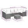 8-piece garden sofa set and black synthetic rattan cushions by , Garden sets - Ref: Foro24-3225811, Price: 475,78 €, Discount: %