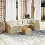 Garden sofa set with beige cushions 8 pcs PE rattan by , Garden sets - Ref: Foro24-3225813, Price: 547,80 €, Discount: %